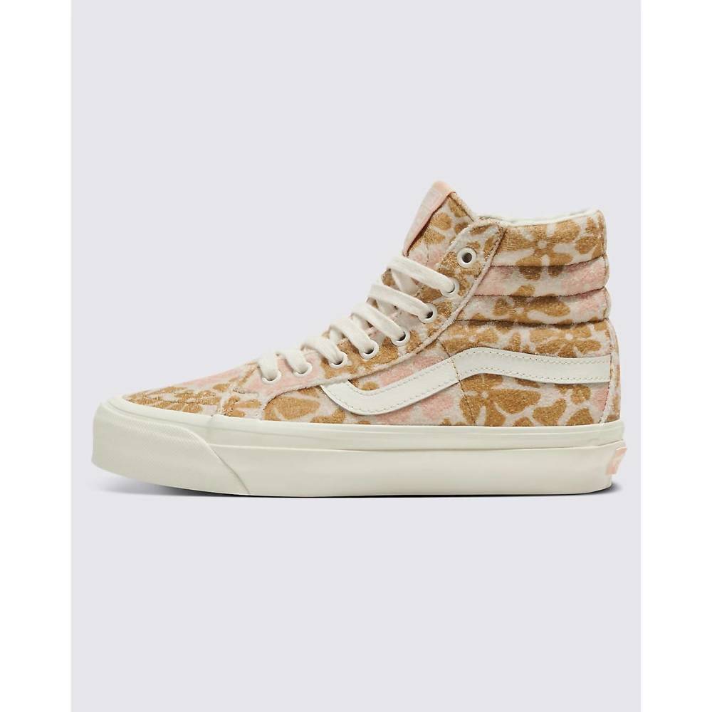 NEW VANS women's sk8-hi reissue 38 sneaker in groovy floral peach - Picture 4 of 4